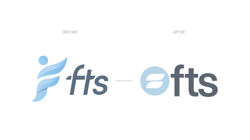 FTS logo evolution — original to final lockups