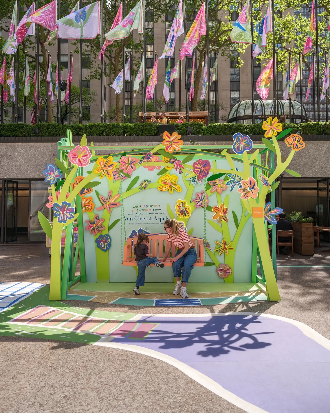 Swing installation detail, Spring Is Blooming 2025